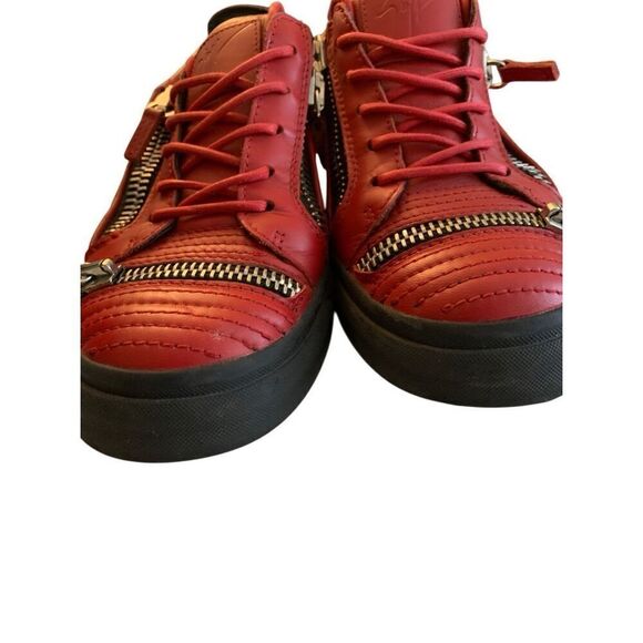 Giuseppe Zanotti Dylan quilted zip leather sneakers men's size 39.5 - Picture 4 of 11